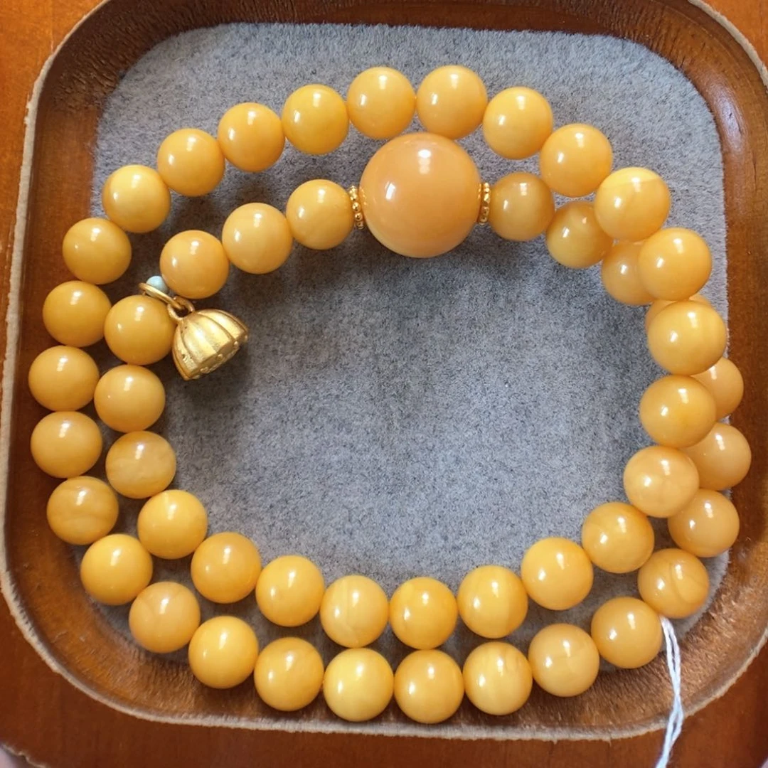 未镶嵌蜜蜡手串蜜蜡手串