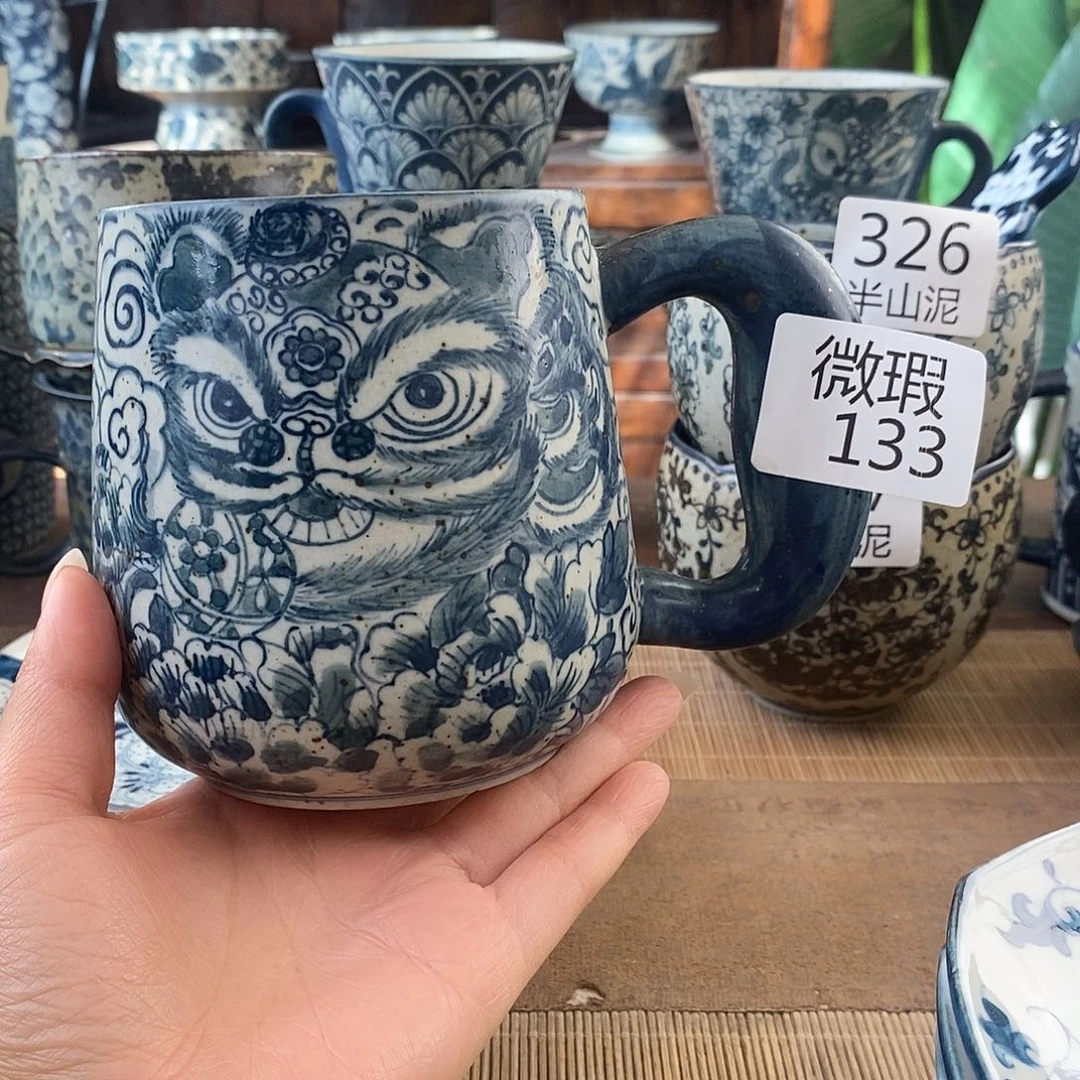 有***️手工手绘青花高温陶瓷