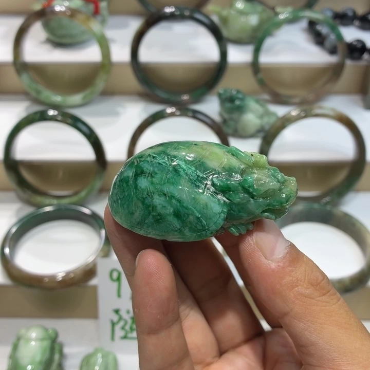 独山玉未镶嵌把件龙龟11111