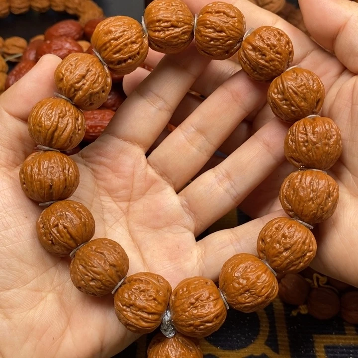 【闪购商品】手串文玩核桃浅纹足球