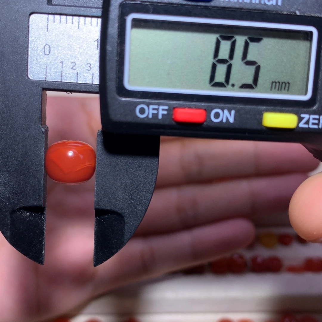 南红玛瑙未镶嵌瓦西老型8.5×7.5纹