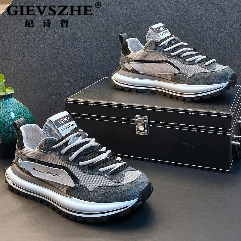 纪诗哲男鞋韩版潮流百搭休闲鞋夏季透气网夏季透气网面运动休闲鞋