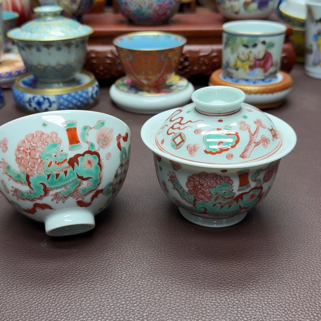 瓷片景德镇仿古手工制作精品展示