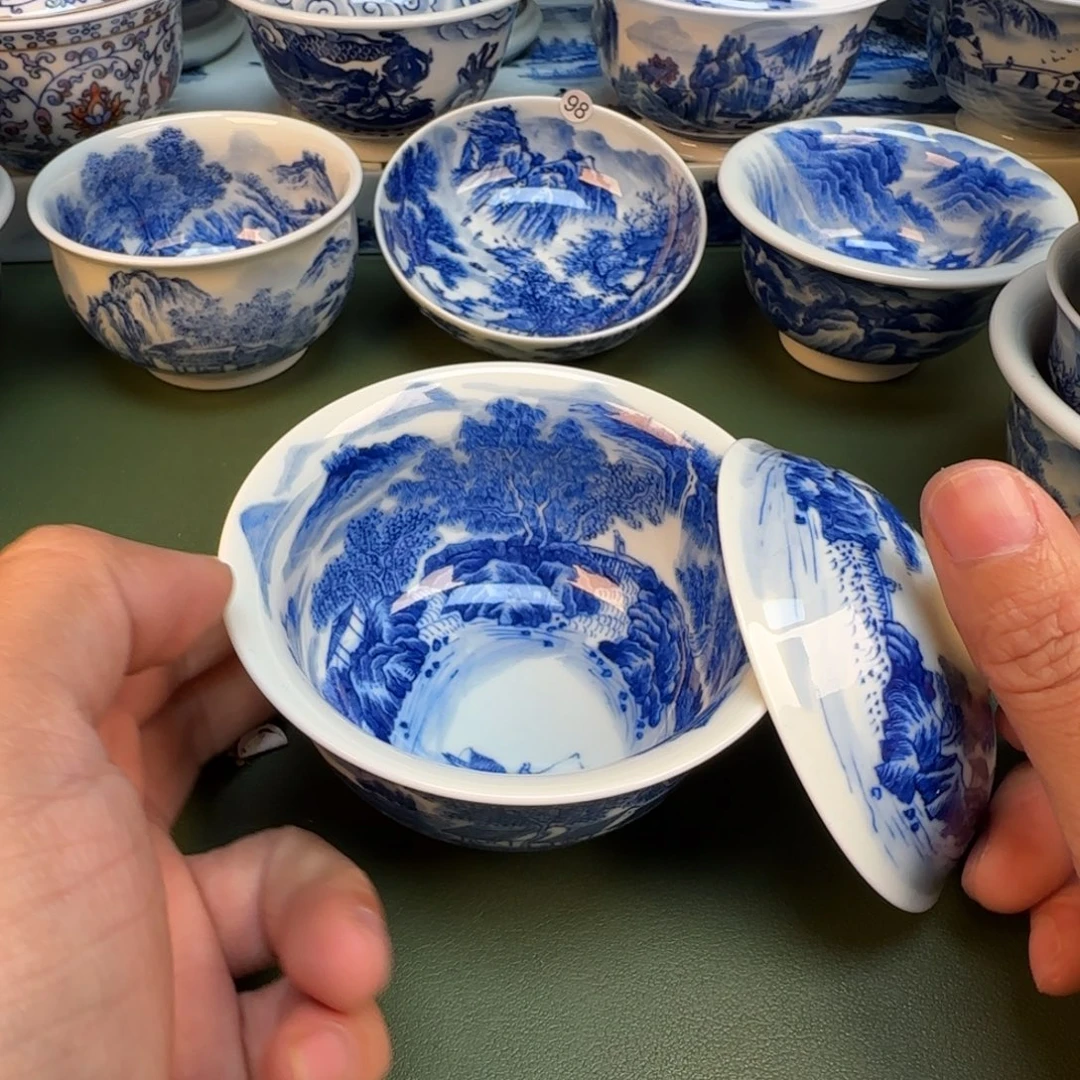 纯手工纯手绘茶具石头58