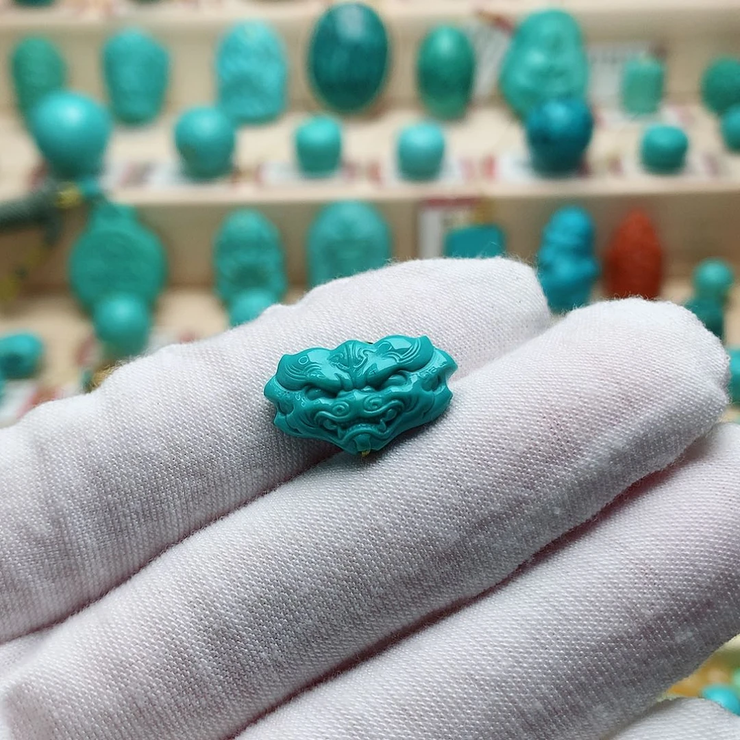 绿松石珠宝半成品未镶嵌