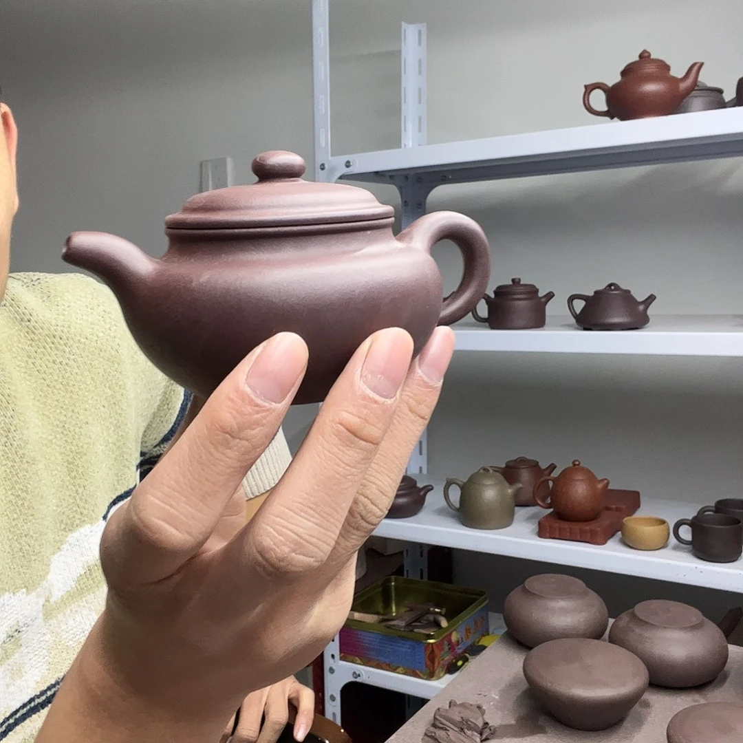 紫砂茶壶仿古瑕疵180毫升左右