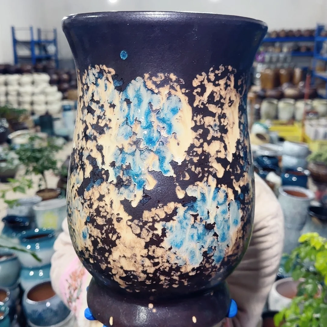 紫砂花盆高30口20