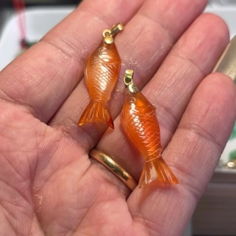 玛瑙/玉髓手链合金啊*