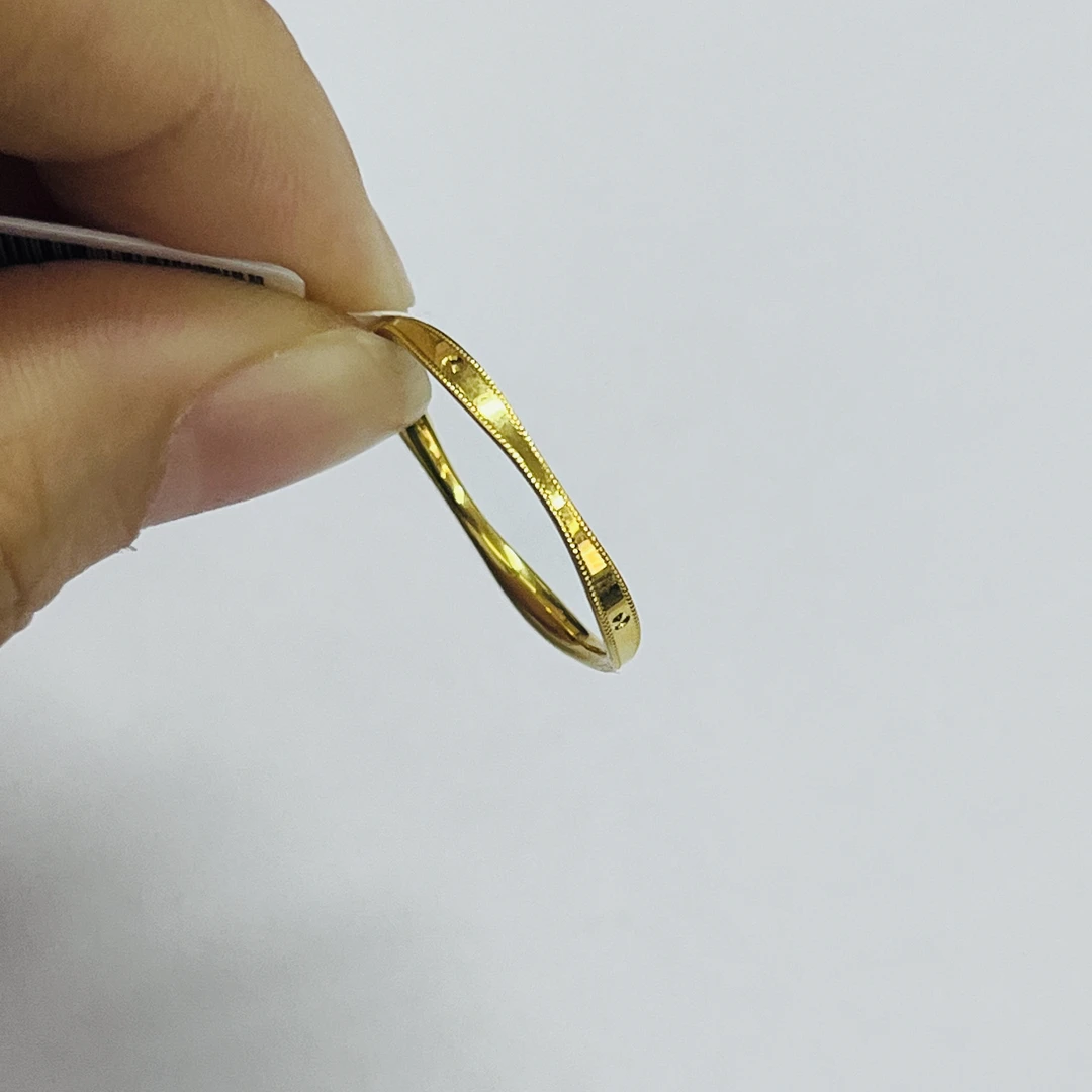 旺旺金选 足金999 经典圆点戒指15#  1.68