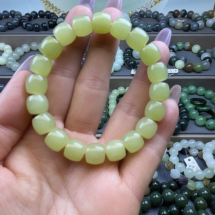 和田玉未镶嵌手链