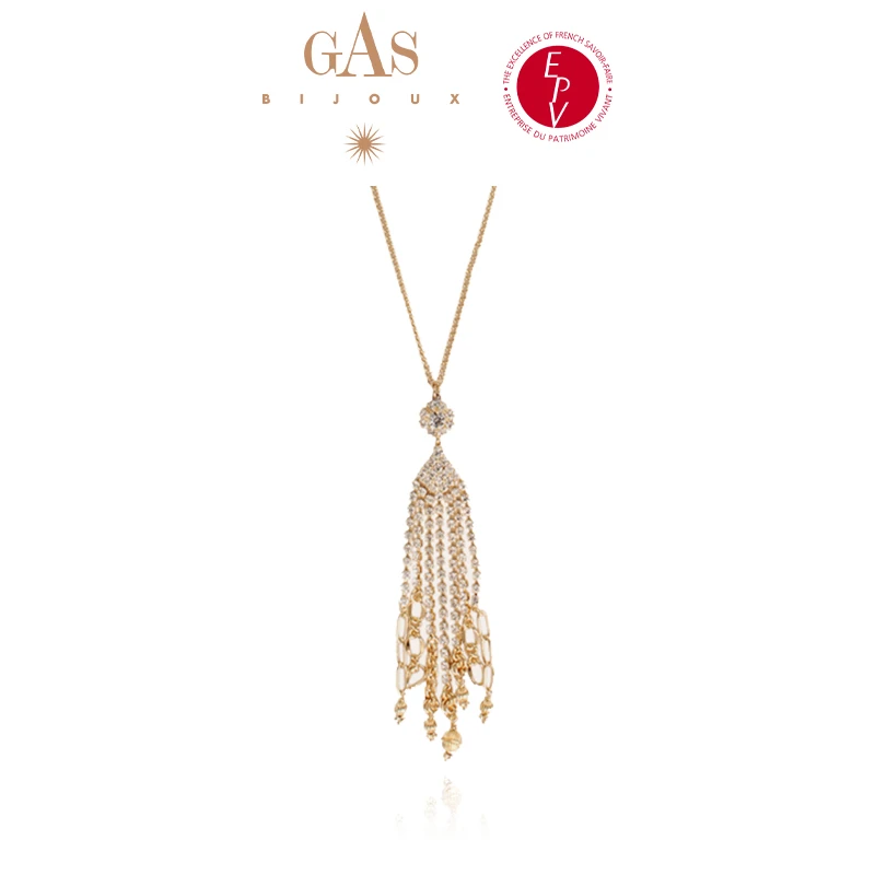 AZLOOK【法国进口】GAS BIJOUX珈思王妃系列项链流苏时尚感轻奢珠宝