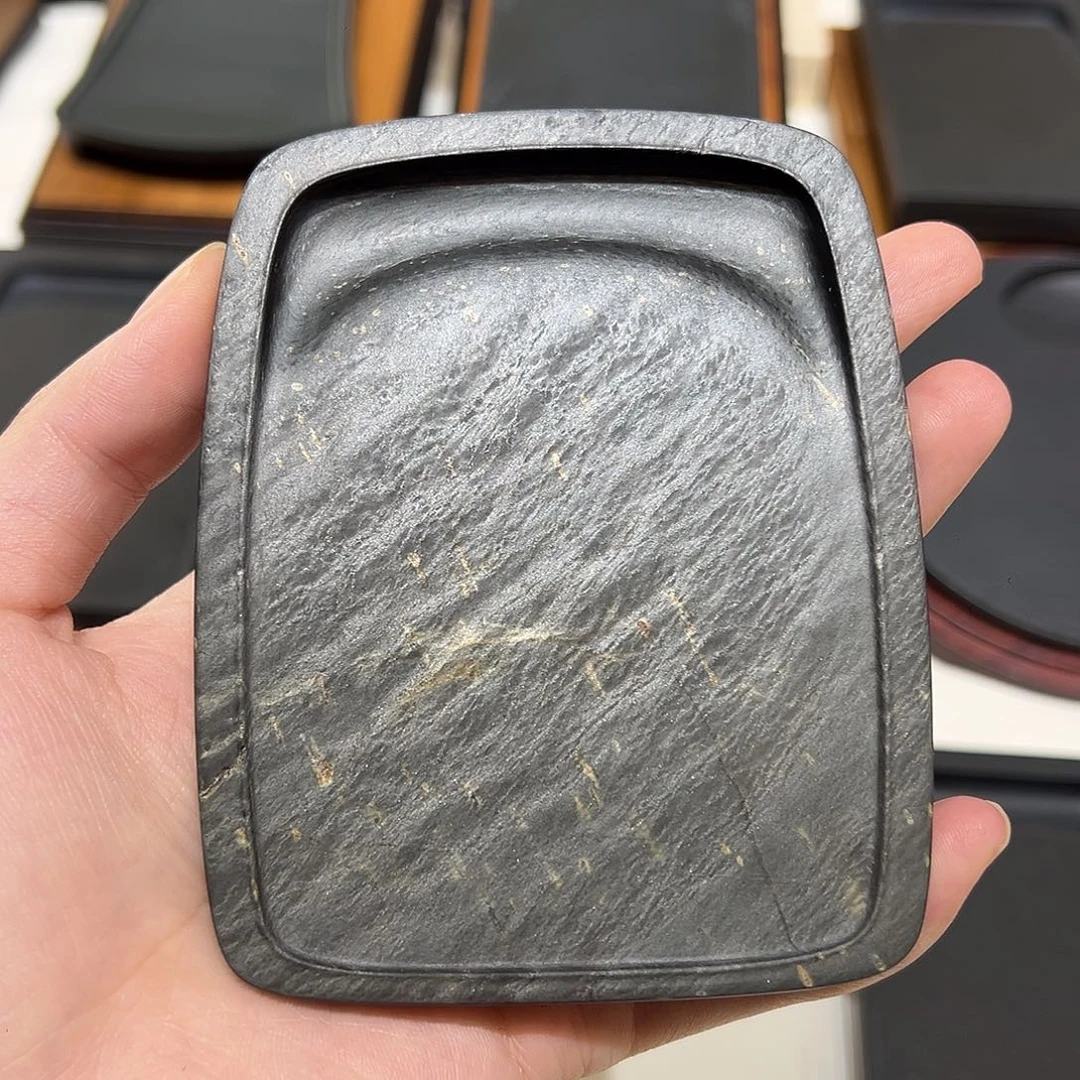 老坑歙砚水波金星