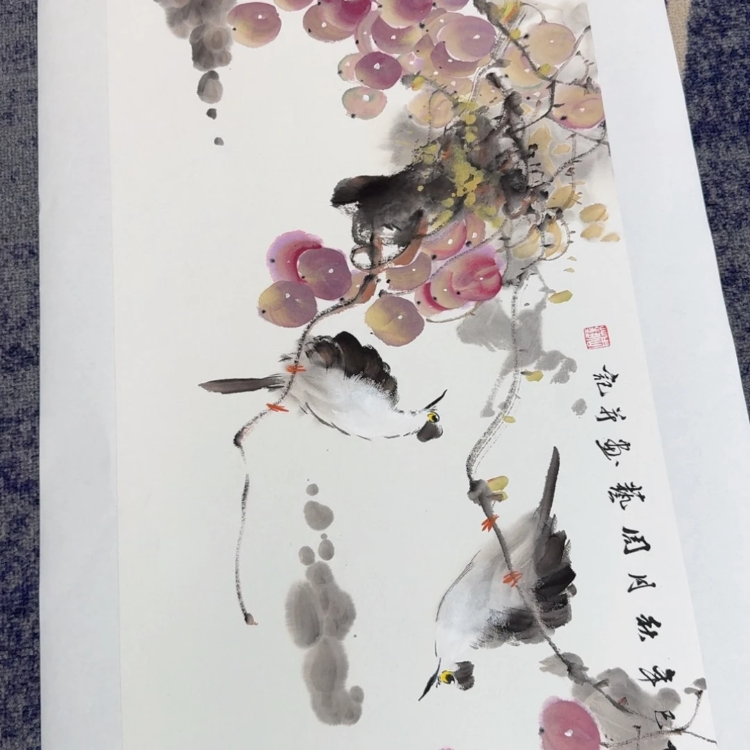 国画国画作品山水花鸟