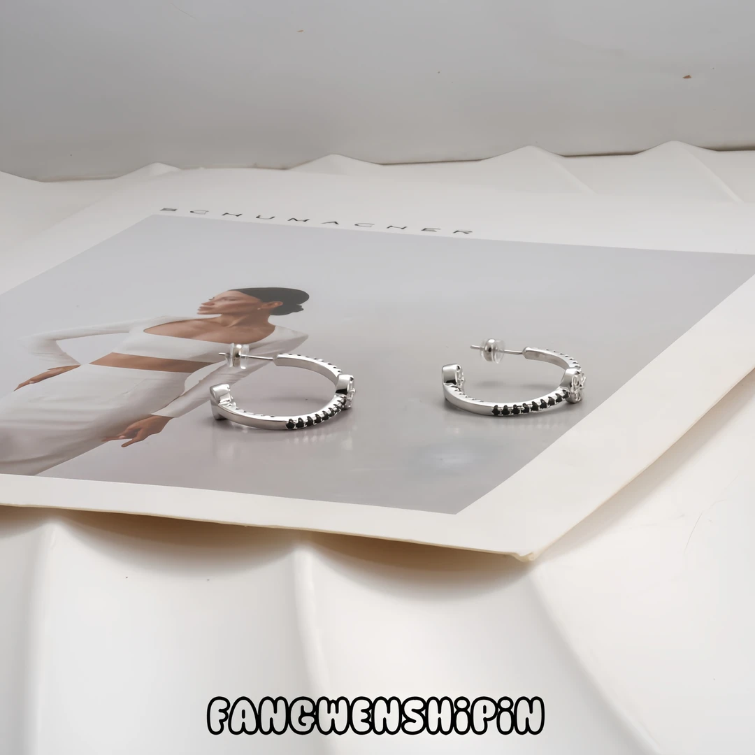 铜合金锆石耳饰 耳环1690