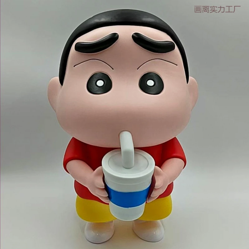 奶茶蜡笔小新摆件大号手办发光版拍拍灯生日客厅周边
