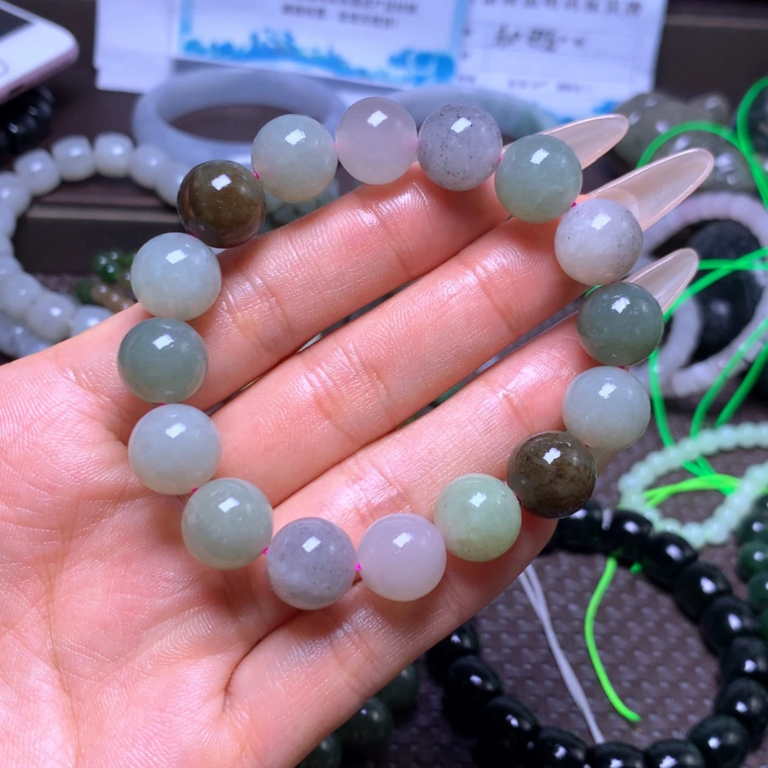 和田玉未镶嵌手链卡12