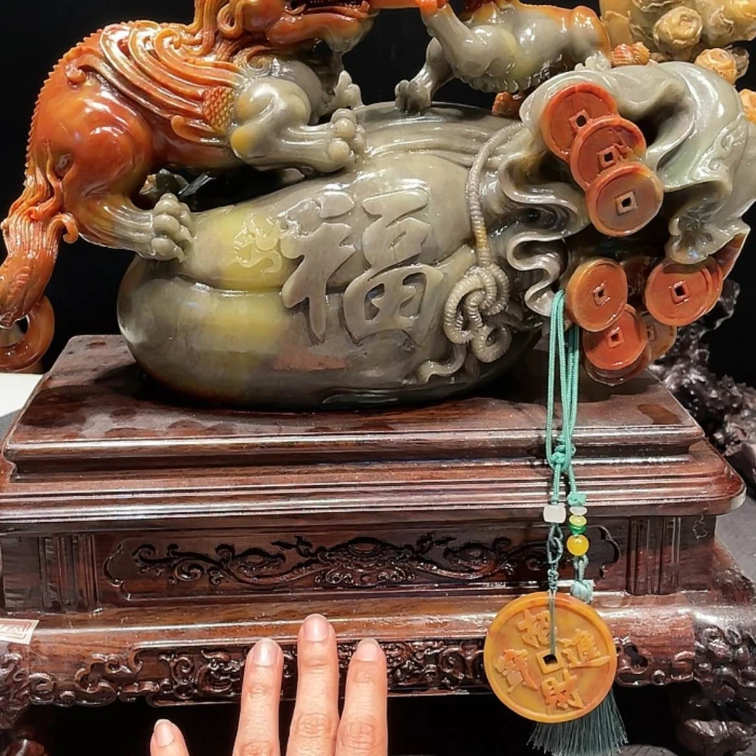 【闪购商品】寿山石瑞*招米纳福