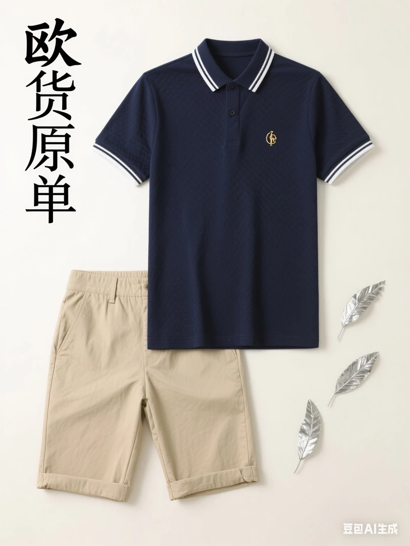 【断码通用链接】男士轻奢宫廷痞帅风休闲潮流经典夏季短袖