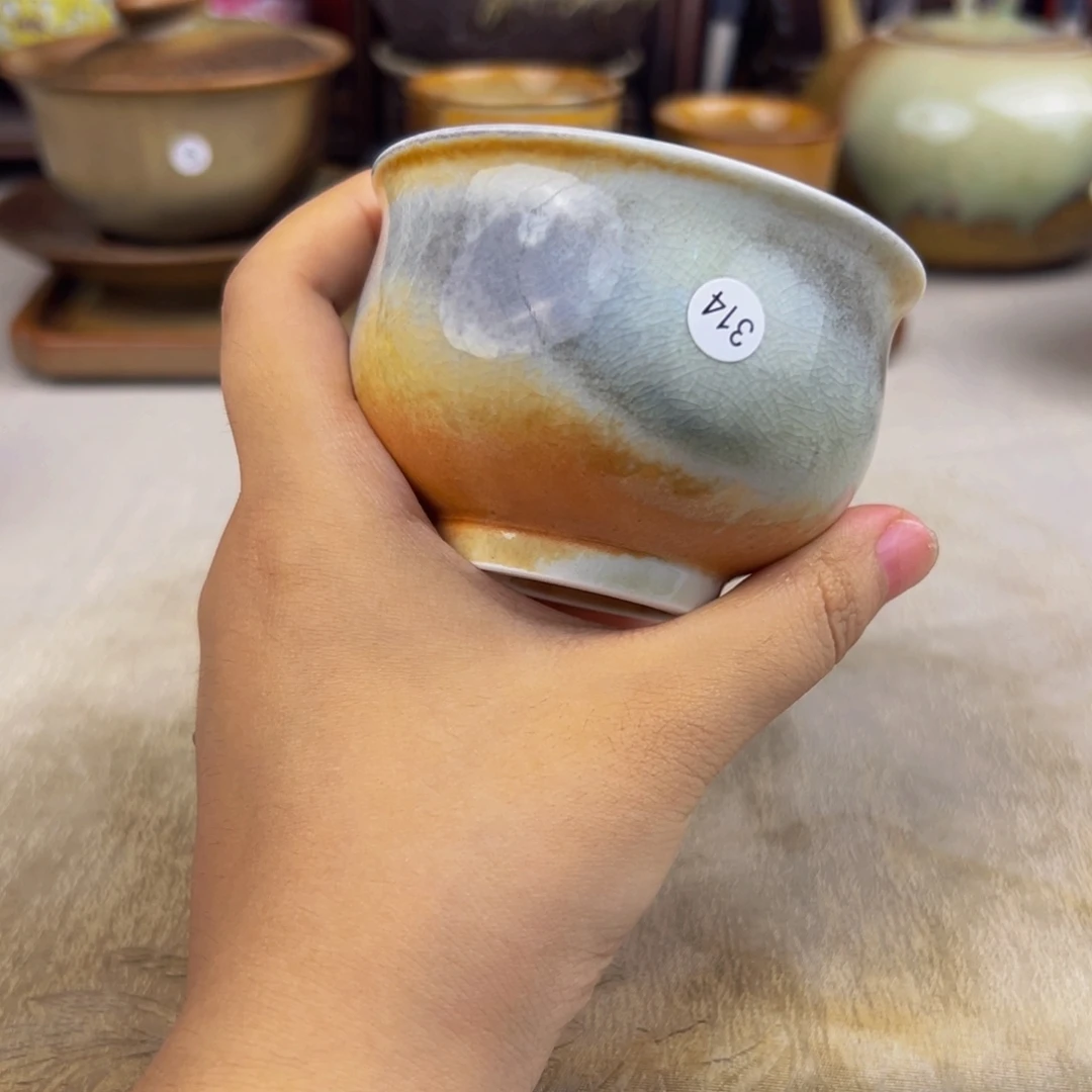 杯纯手工柴烧主人杯