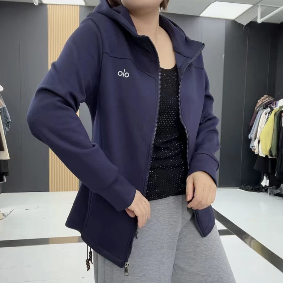 百搭女短外套秋季连帽拉链刺绣字母长袖外套