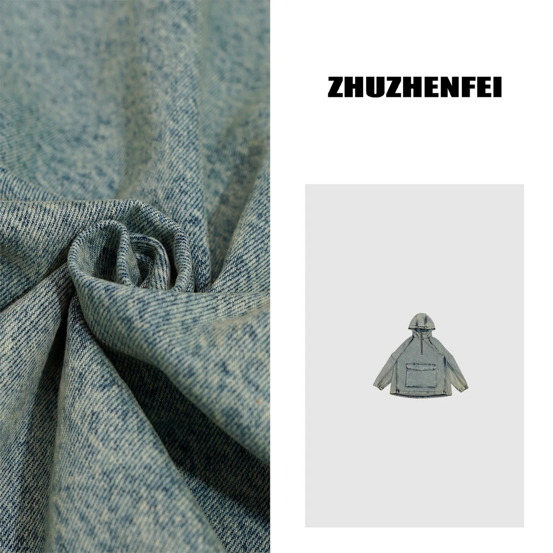 ZHUZHENFEI【加州牛仔】复古水洗百搭显瘦连帽牛仔外套Z351059