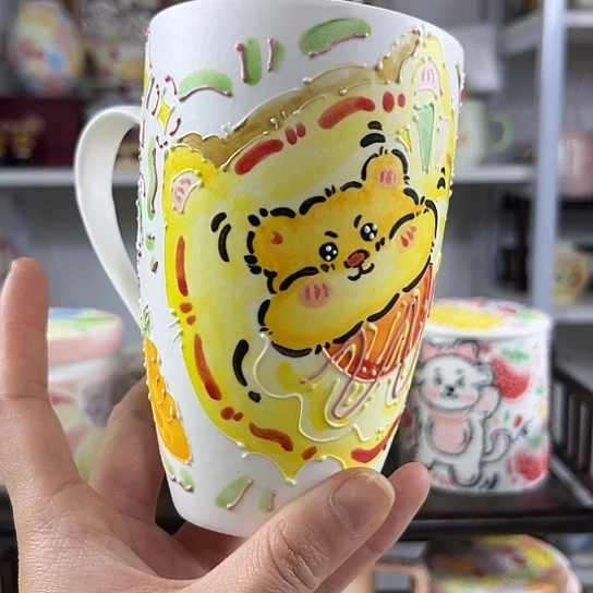 手绘高温釉下彩陶瓷