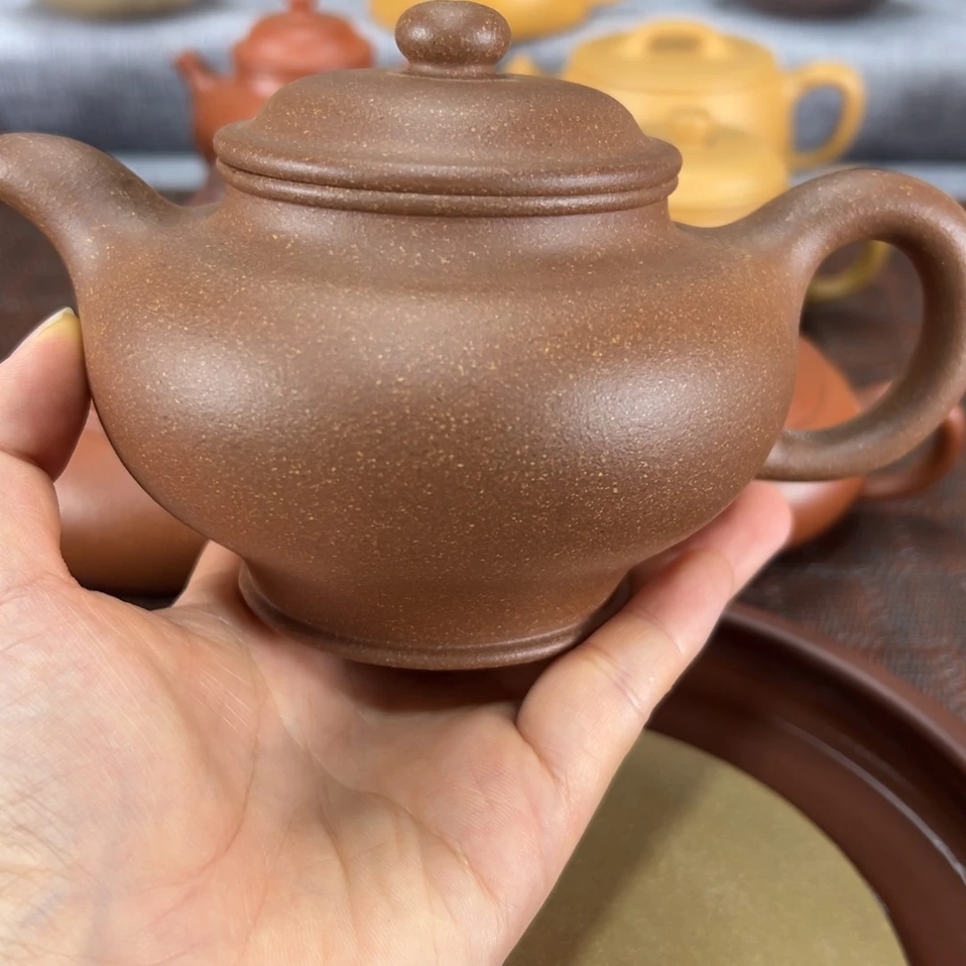 茶壶紫砂黄降坡掇只