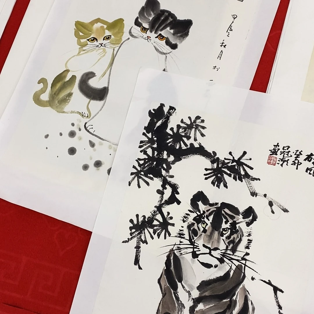 国画颇似大白萝卜中一粒又