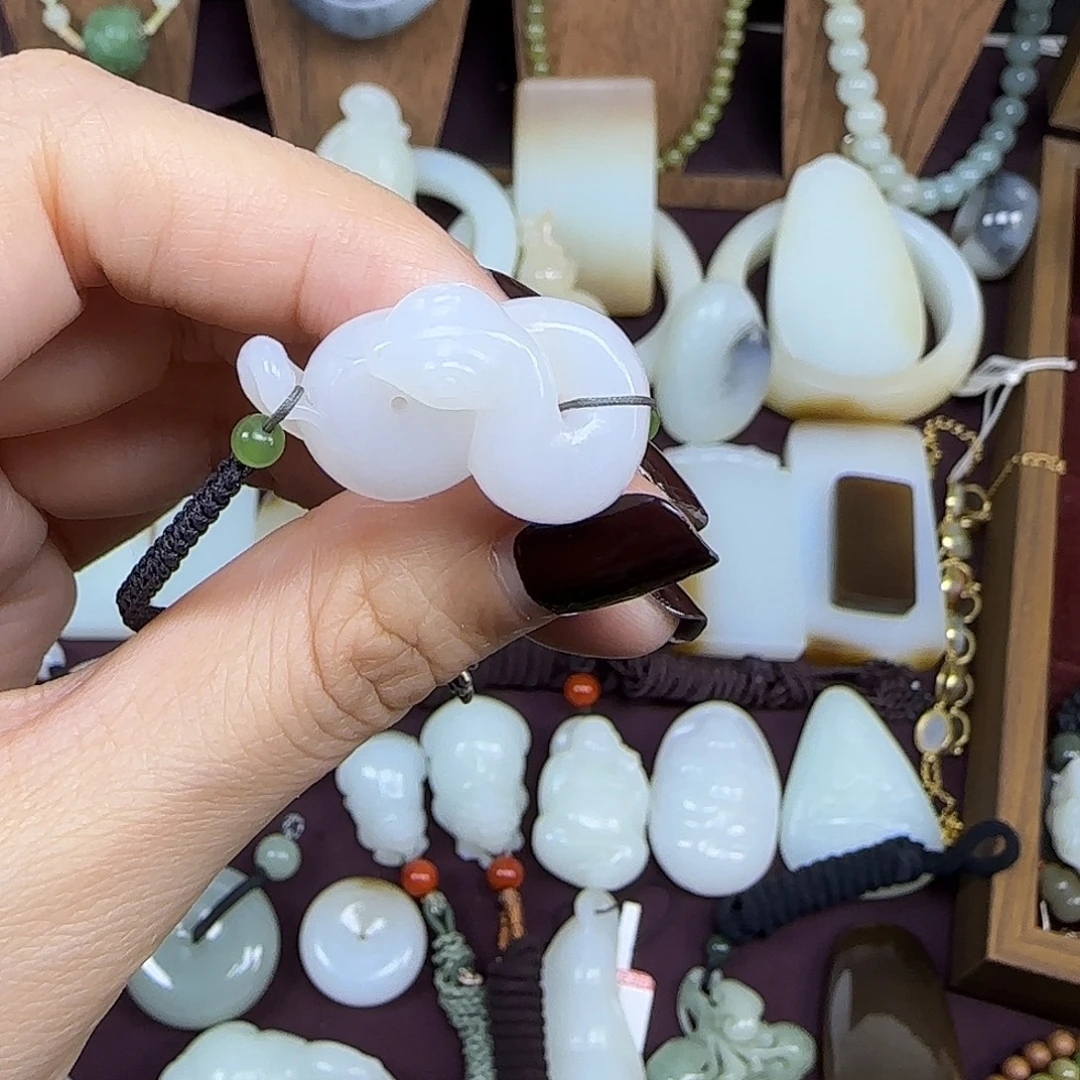 和田玉未镶嵌手链