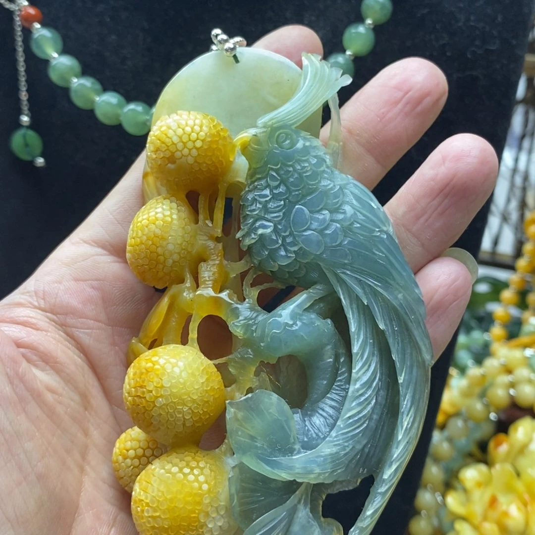 蛇纹石玉挂件未镶嵌最*