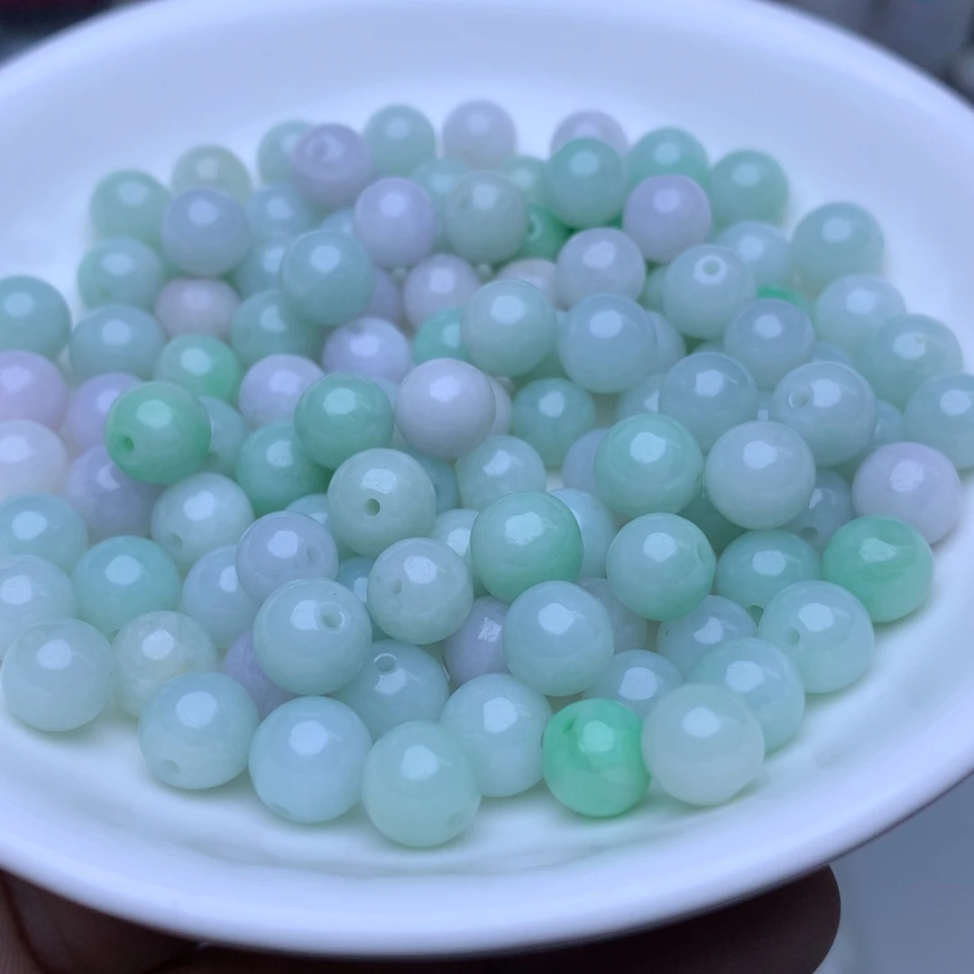 【闪购商品】未镶嵌手链翡翠卡7.8冰紫绿80个（微瑕）