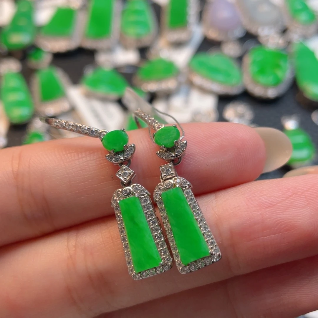 翡翠银S925镶嵌颈饰