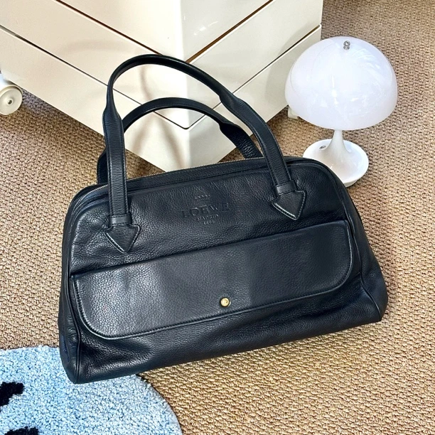 95新 LOEWE/罗意威 黑色托特手提波士顿包