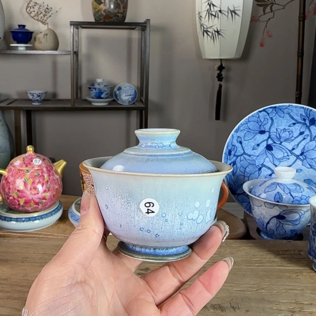 杯景德镇陶瓷柴烧多人