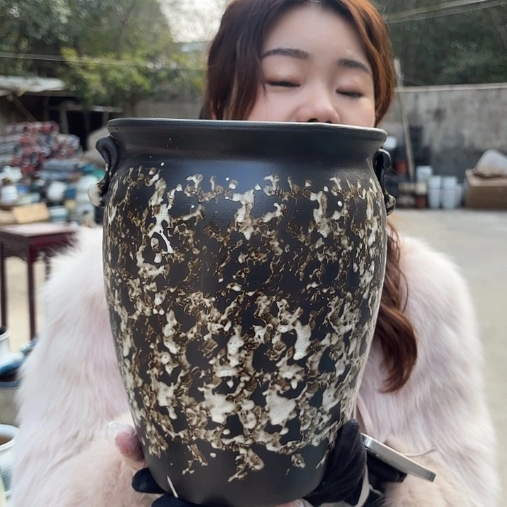 红陶口20高25一个侘寂风