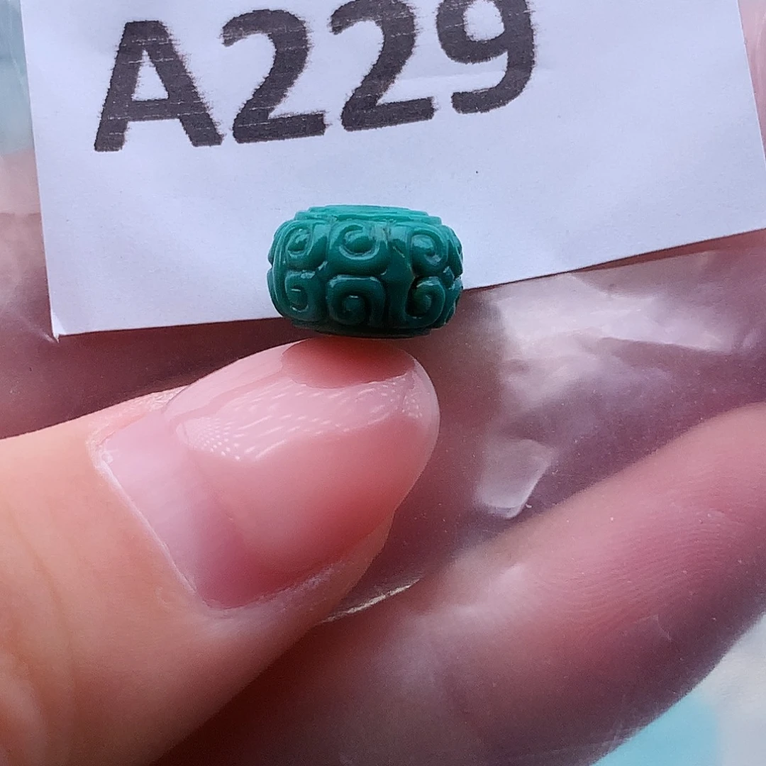 绿松石未镶嵌高瓷高色