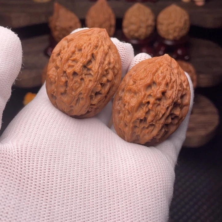 把件文玩核桃秦岭野生山魄系列龙蛋34全