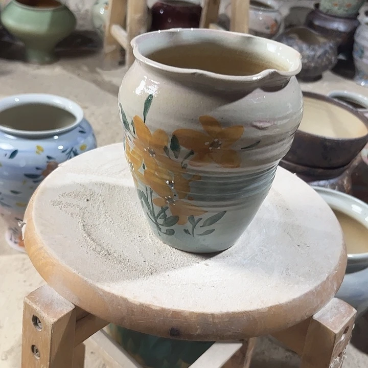 瓶口11高16瑕满68随机一只盆