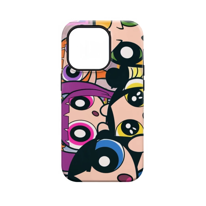 大头照小女警适用苹果16pro小米15VIVO红米OPPO华为二合一手机壳