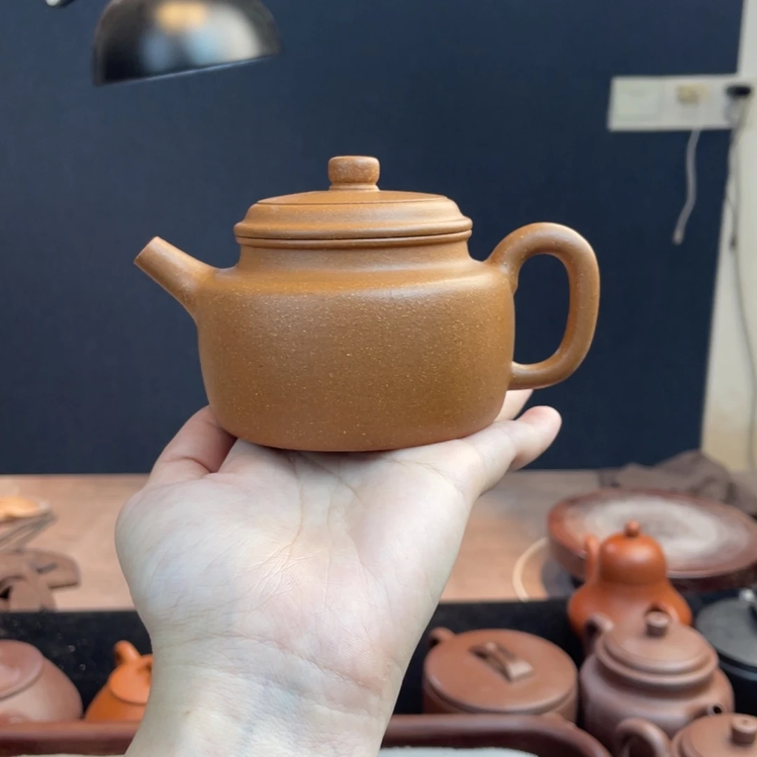 茶壶紫砂半手工德钟210cc