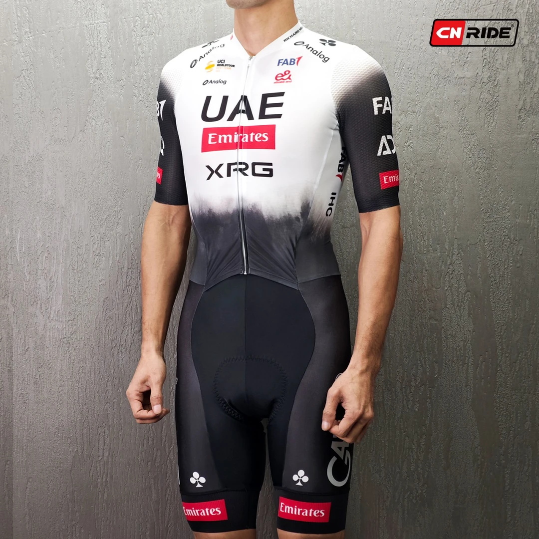 2025新款UAE车迷版阿联酋航空公路自行车骑行裤连体骑行服男款