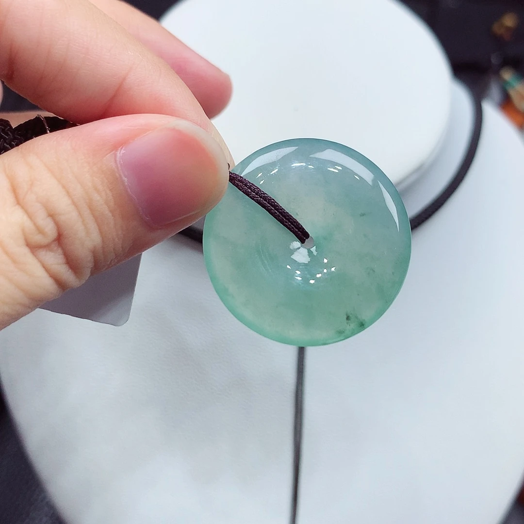 翡翠未镶嵌颈饰编号14，27.3/5.1