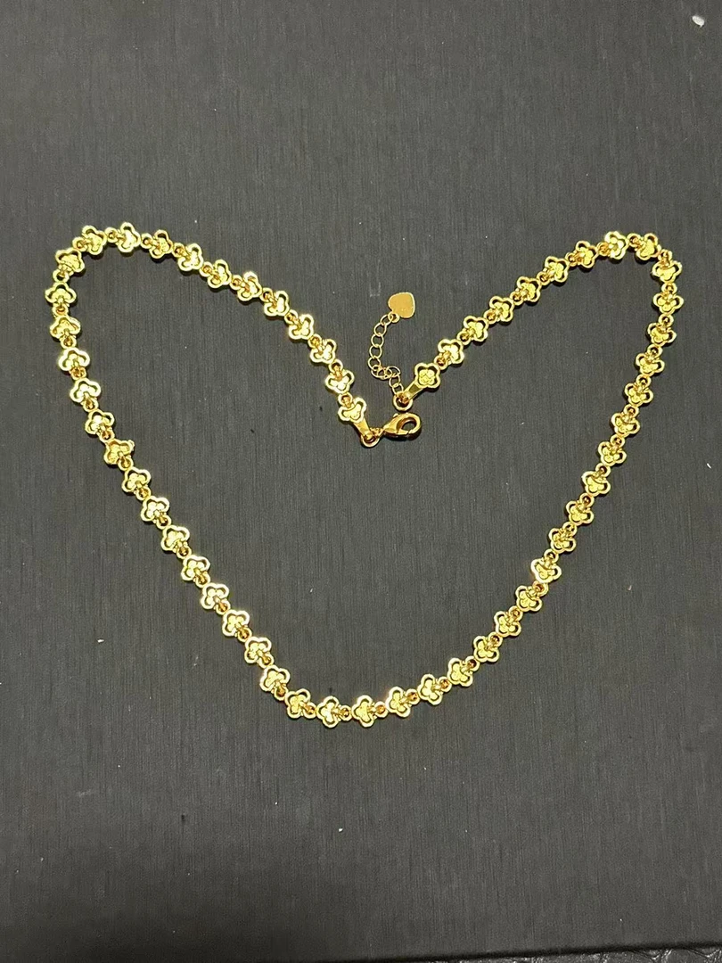 链子足银 链子 项链 收藏级轻奢时尚气质简约精致项链JD26181