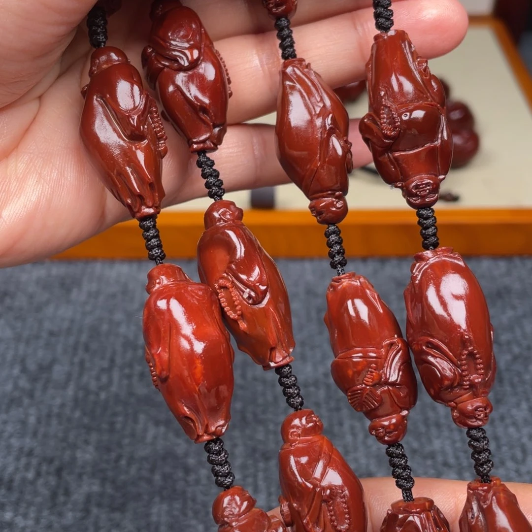 橄榄核手串弥勒脖挂