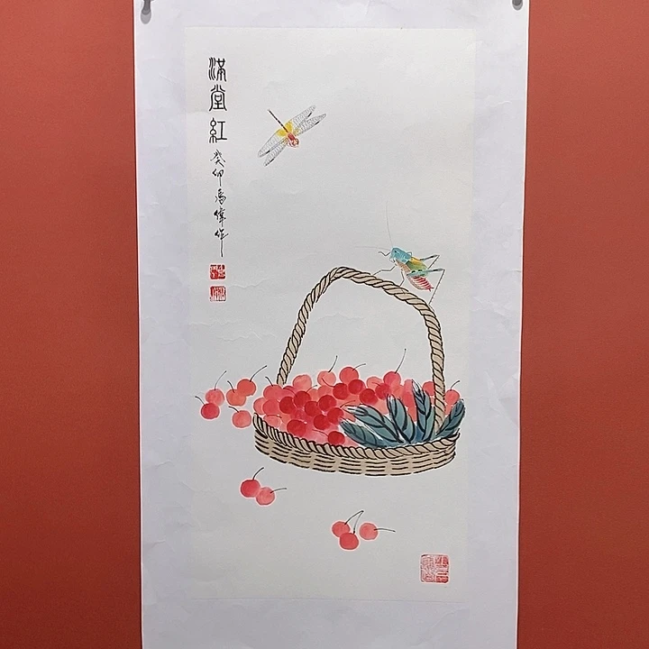 国画冯伟老师手绘国画作品音浩
