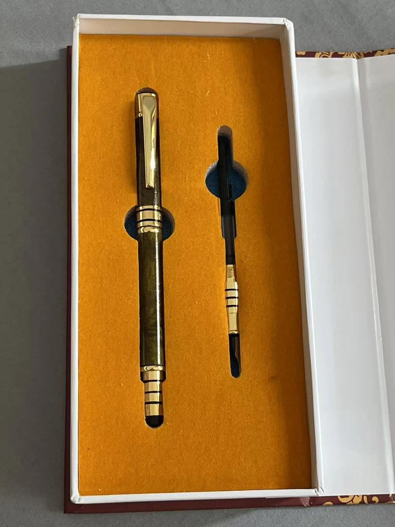 金丝楠木 签字笔 双用笔一套