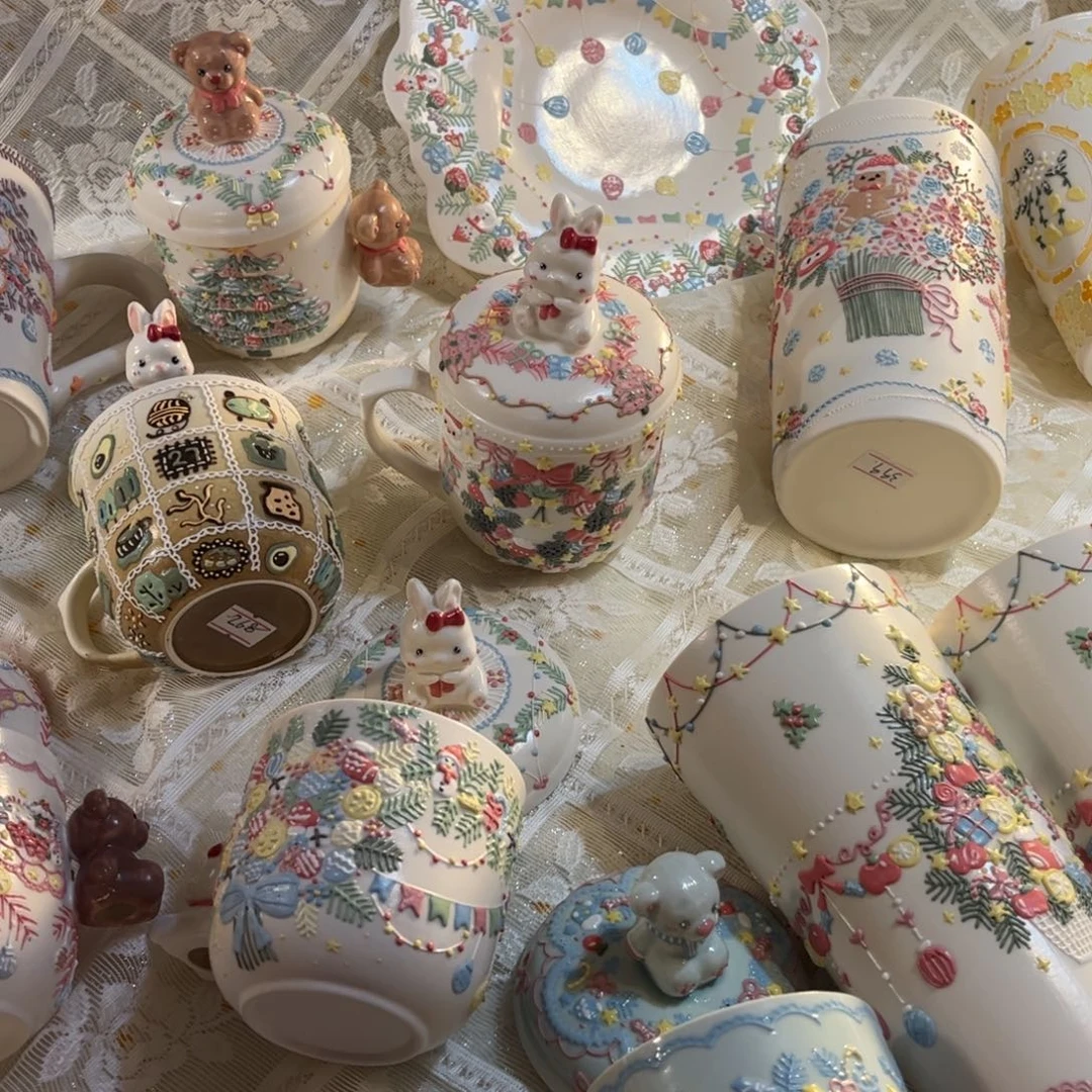 百***甜摆件陶盖子盖子陶瓷陶瓷