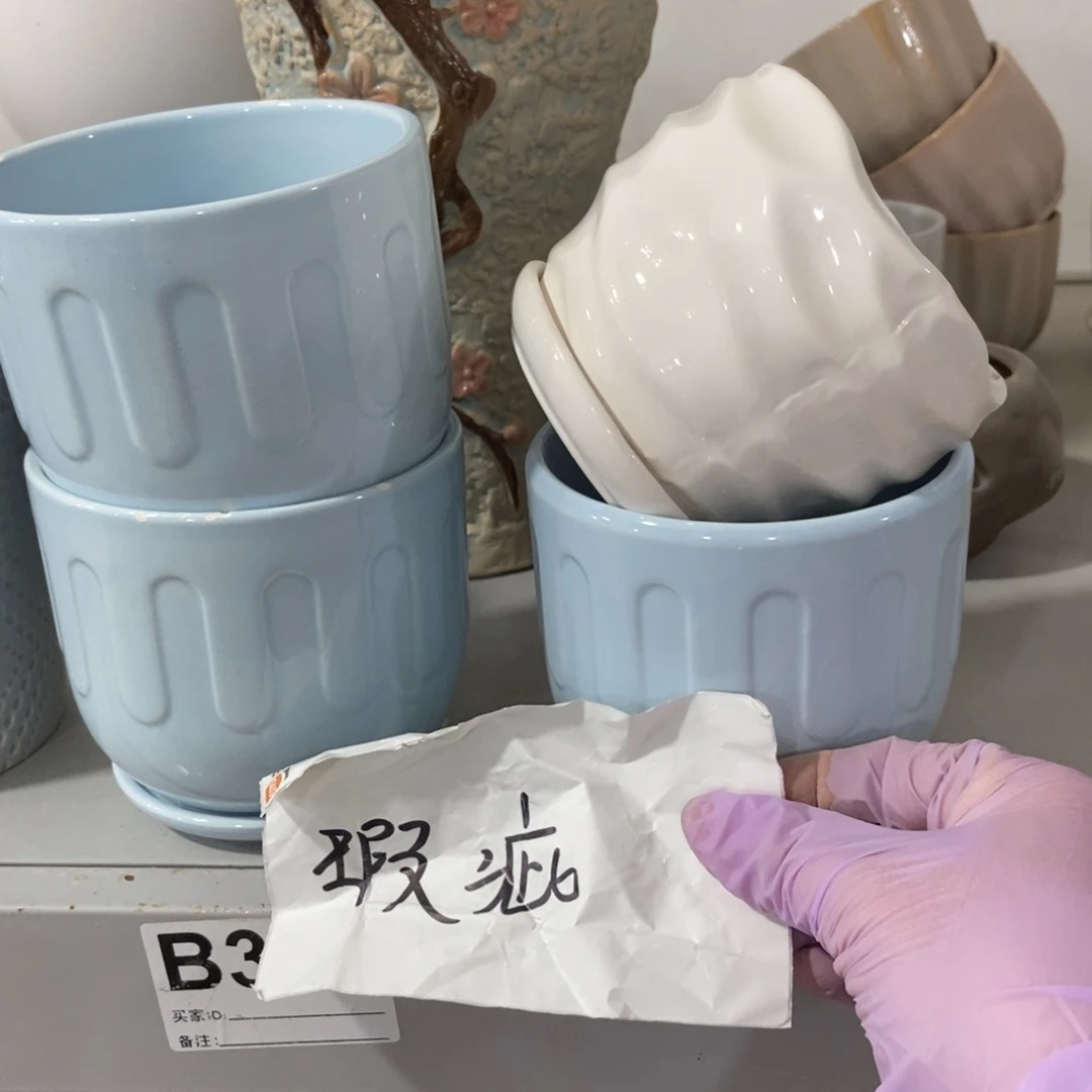 红陶高温陶瓷花盆