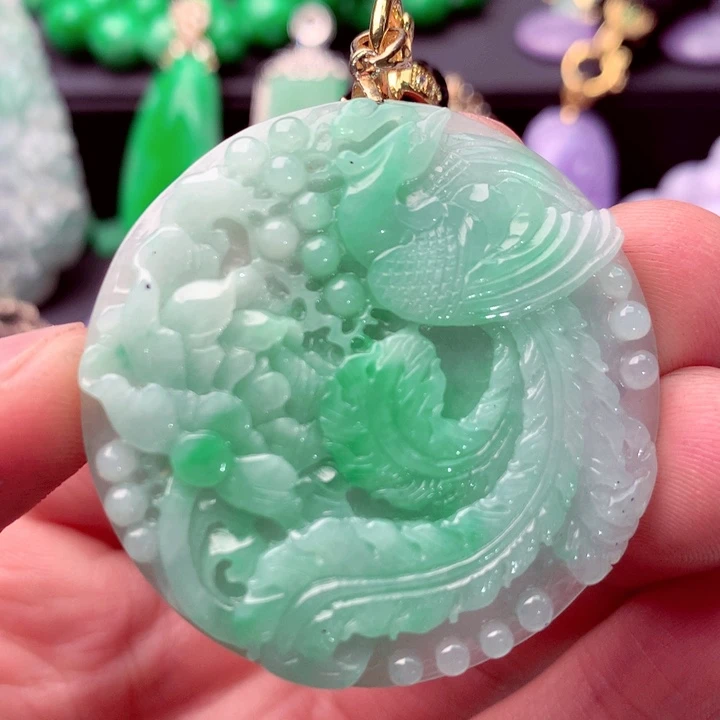 翡翠未镶嵌吊坠(不含链)