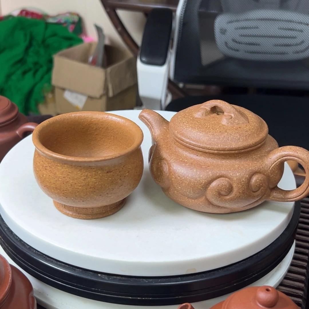 *****紫砂茶壶黄将破如意仿古200